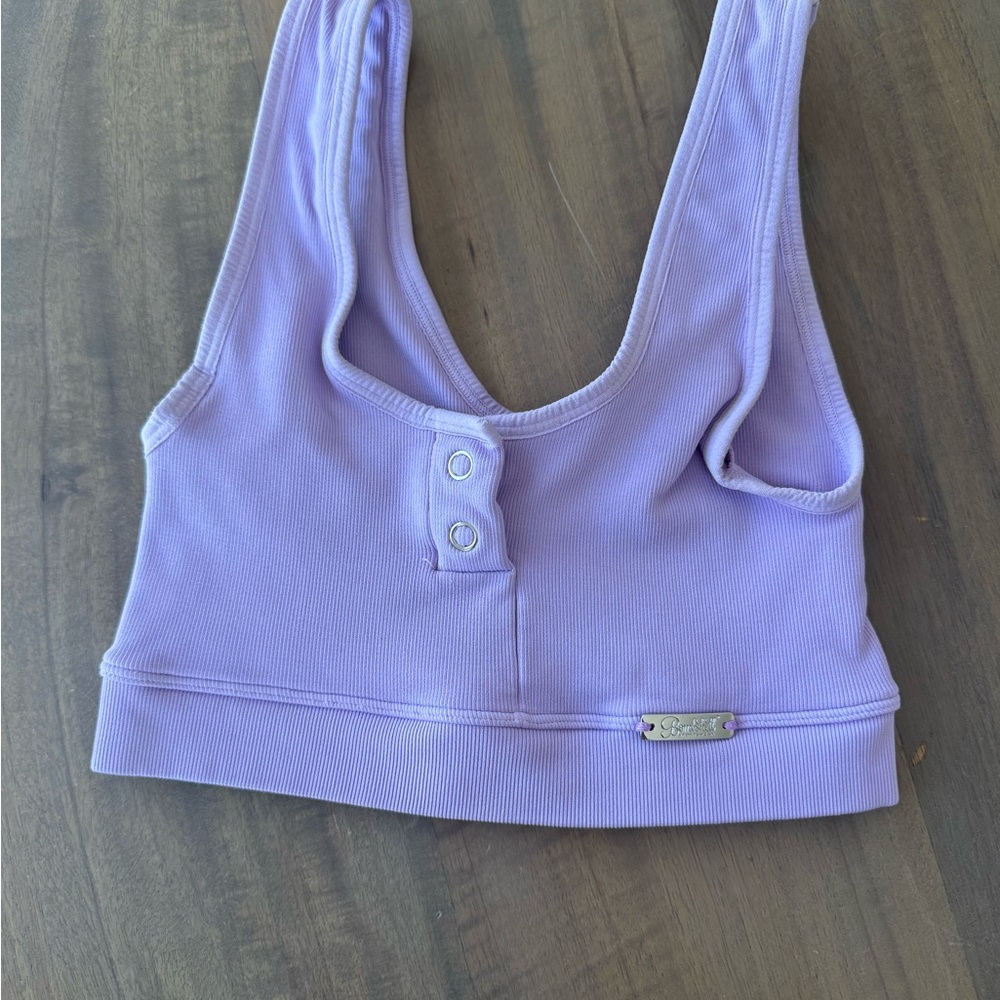 Bombshell Lavender Ribbed sports bra